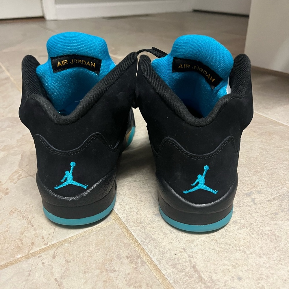 Air Jordan 5 Retro GS Aqua 5Y / Black